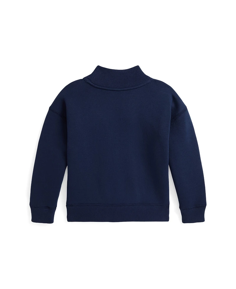 Polo Ralph Lauren Toddler And Little Girls Fleece Letterman Sweatshirt