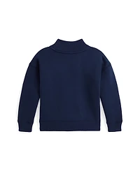 Polo Ralph Lauren Toddler And Little Girls Fleece Letterman Sweatshirt