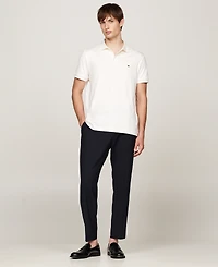Tommy Hilfiger Men's Regular-Fit Liquid Cotton Collar Stripe Detail Polo Shirt