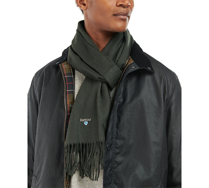 Barbour Men's Solid Wool Scarf, Created for Macy's