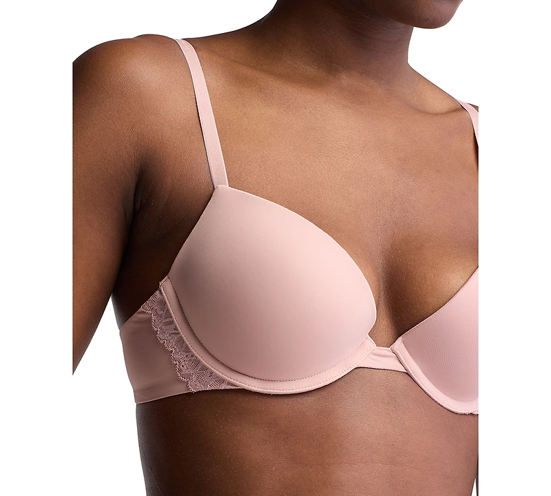 Calvin Klein Women's Soft Stretch Lace Push-Up Plunge Bra QF7578