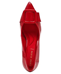 Anne Klein Women's Bentley Buckle Block Heel Pumps