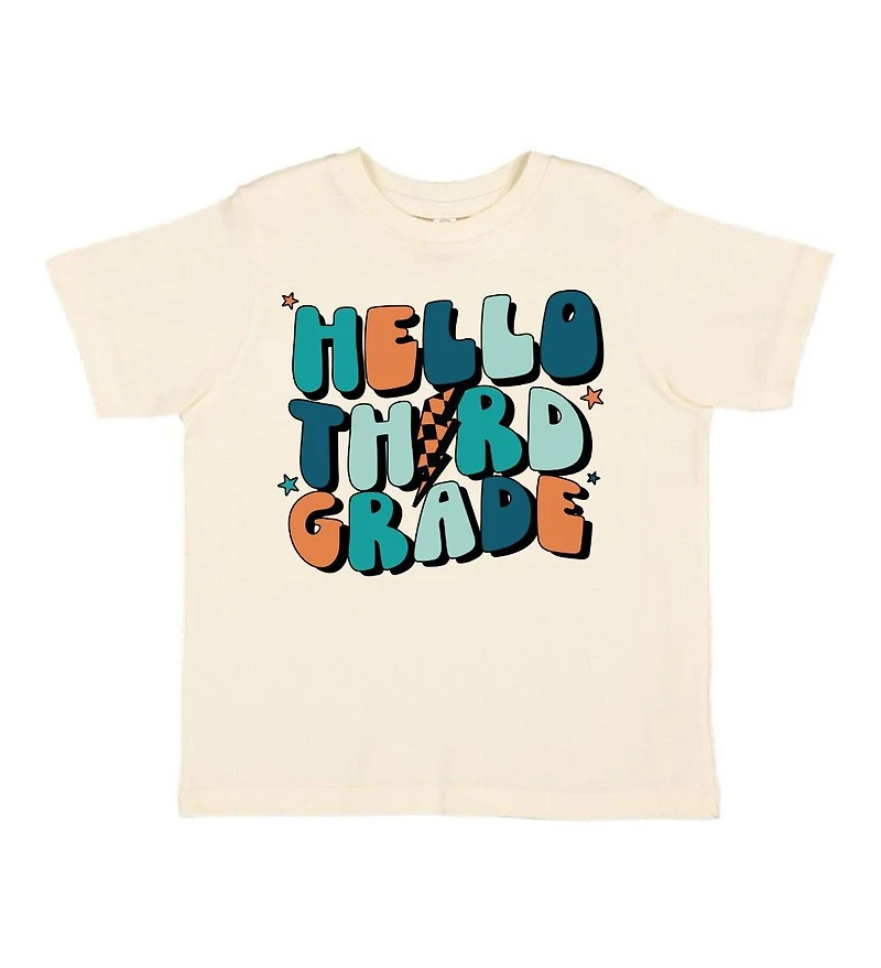 Sweet Wink Little and Big Boys Hello Third Grade Short Sleeve T-Shirt