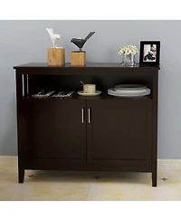 Streamdale Kitchen Storage Sideboard And Buffet Server Cabinet-Brown