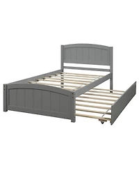 Streamdale Twin Platform Bed With Trundle