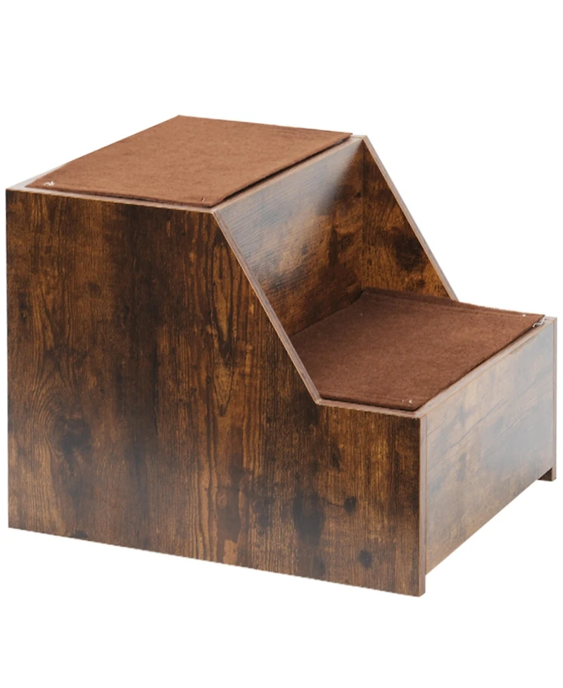 Streamdale Furniture Multi-Level Pet Bed with Removable Step and Cushion