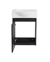 Streamdale 16" Compact Bathroom Vanity Space-Saving Solution for Small Spaces
