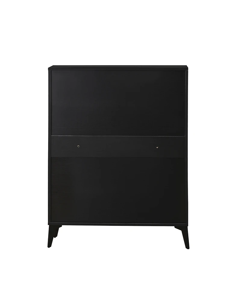 Simplie Fun Modern Freestanding Shoe Cabinet with Flip Drawers and Ample Storage