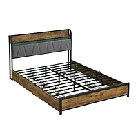 Streamdale Queen Bed Frame with Storage and Tech