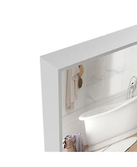 60x36" Oversized Rectangle Mirror with Removable Tray