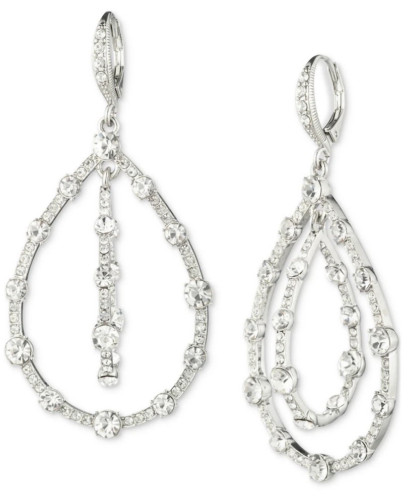 Givenchy Pave Crystal Orbital Drop Earrings