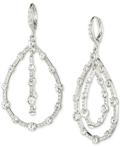 Givenchy Pave Crystal Orbital Drop Earrings