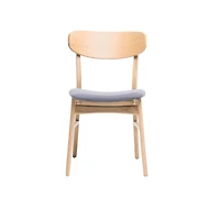 Streamdale Elegant and Comfy Dining Chairs 2 Fabric Rubberwood