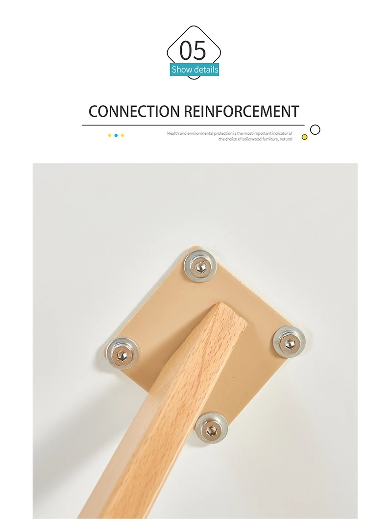 Simplie Fun Minimalist White Dining Table with Metal Shelf