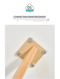 Simplie Fun Minimalist White Dining Table with Metal Shelf