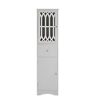 Streamdale Freestanding White Bathroom Cabinet