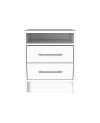 Streamdale Furniture Eter Nightstand, Superior Top, Two Drawers