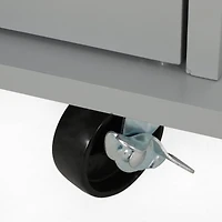 Streamdale Contemporary Kitchen Cart with Rubberwood Top