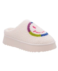 Mia Women's Icicle Slip-On Cozy Shearling Platform Slippers