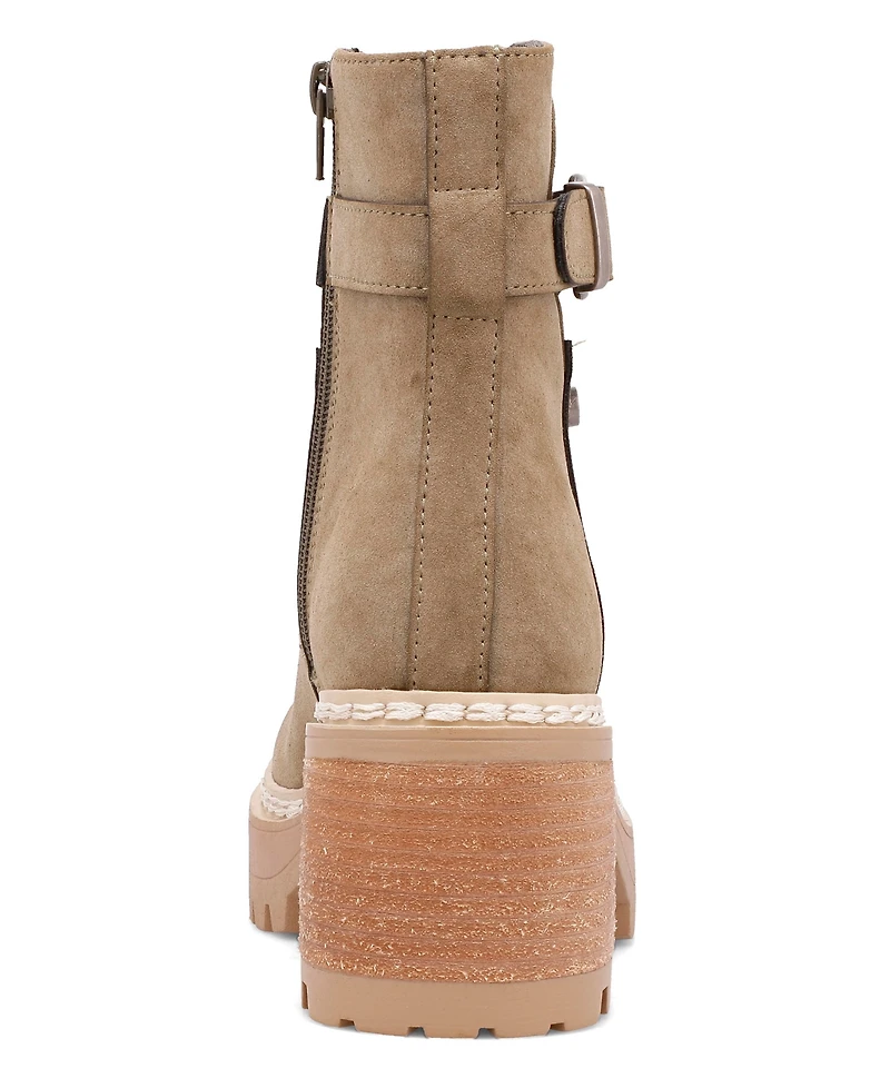 Mia Women's Toula Lug Sole Whipstitch Booties