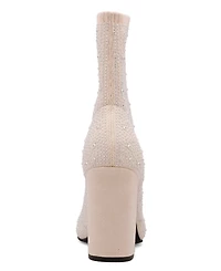 Mia Women's Magdalena Knit Sock Dress Booties