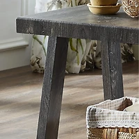 Streamdale Furniture Replicated Wood Shelf End Table in Charcoal Finish