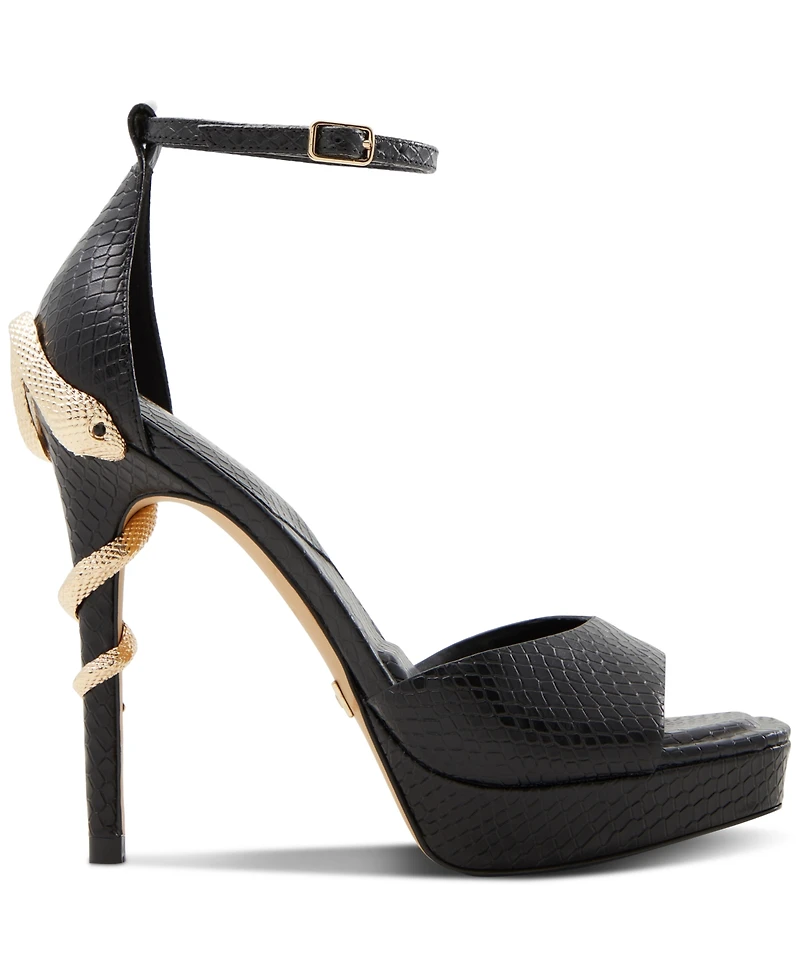 Aldo Women's Medusa Two-Piece Snake Stiletto Sandals