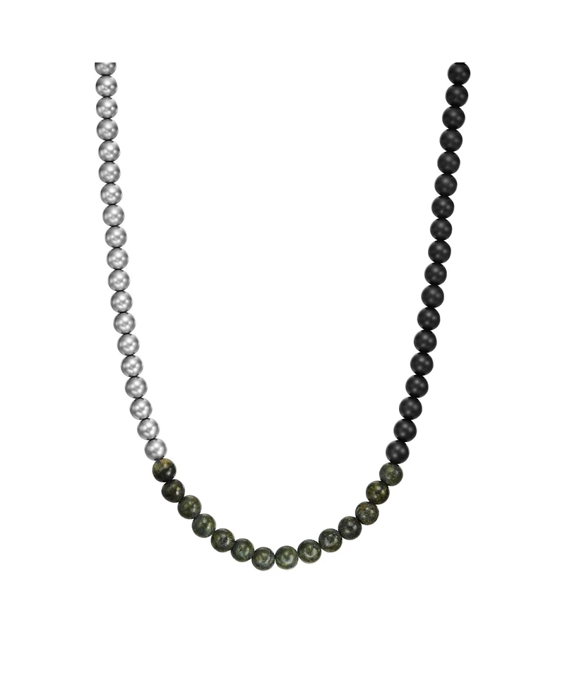 Armani Exchange Men's Armani Exchange Green Serpentine Beaded Necklace