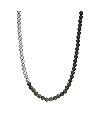 Armani Exchange Men's Armani Exchange Green Serpentine Beaded Necklace