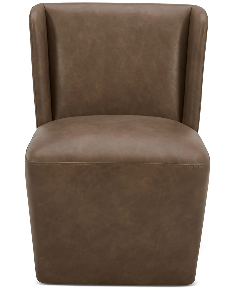 Seham Faux Leather Dining Chair, Created for Macy's