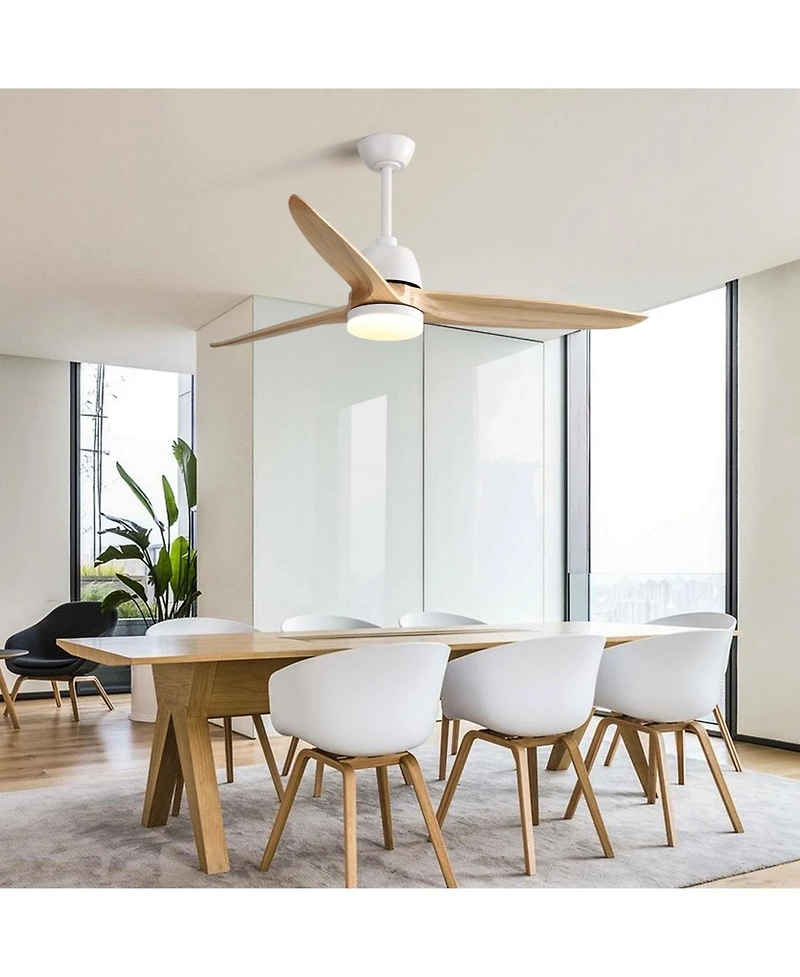 Sofucor 56" Propeller Ceiling Fan With Light and Remote Control