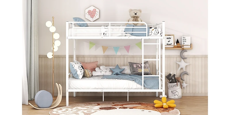 Streamdale Full Over Metal Bunk Bed, White
