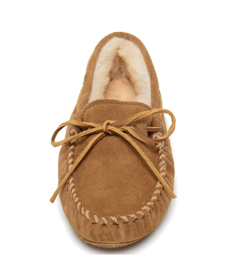 Minnetonka Men's Suede Sheepskin Softsole Slippers