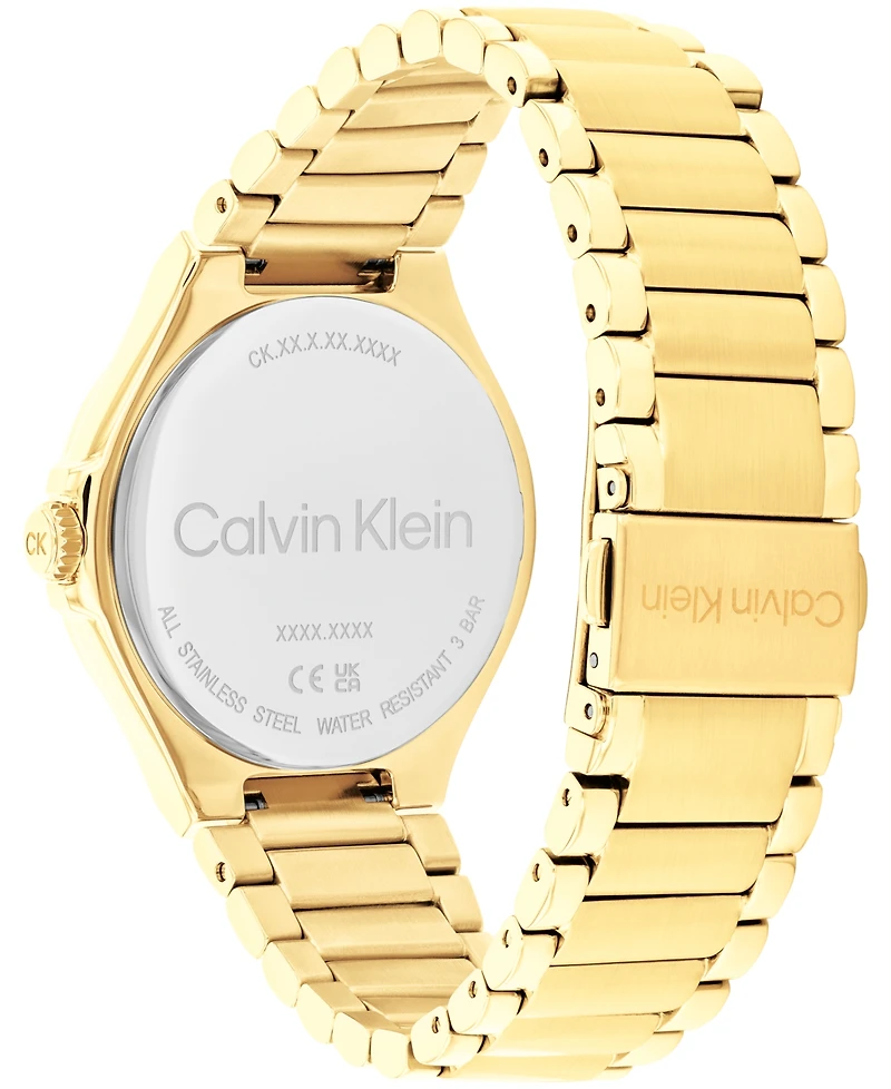 Calvin Klein Women's Vibrancy Gold-Tone Stainless Steel Bracelet Watch 38mm