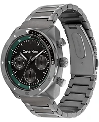 Calvin Klein Men's Flex Grey Stainless Steel Bracelet Watch 42mm