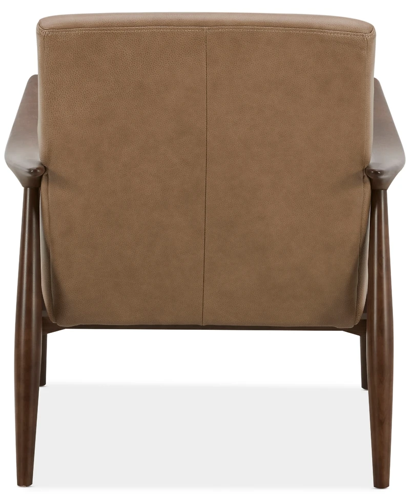Elif Leather Accent Chair, Created for Macy's