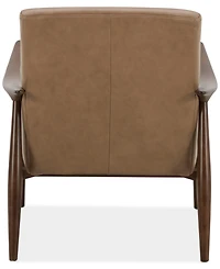 Elif Leather Accent Chair, Created for Macy's