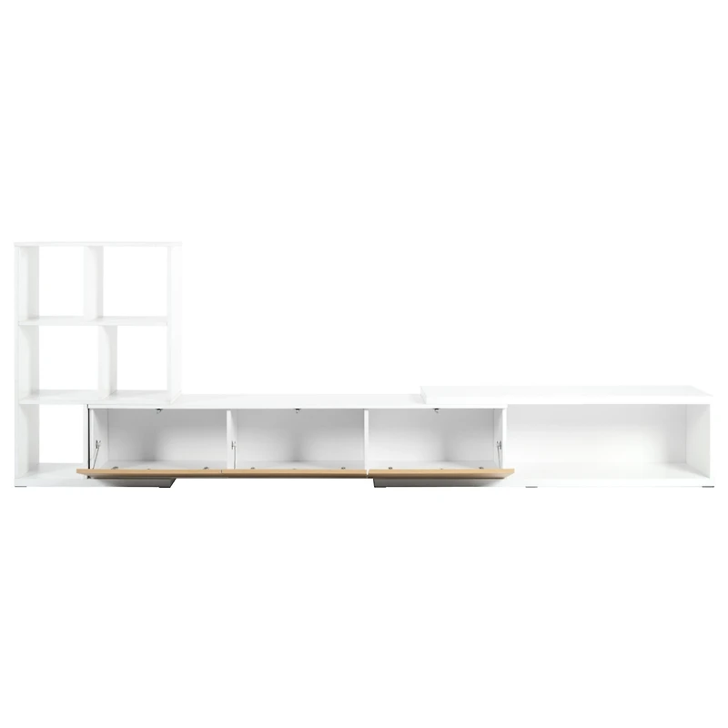 Streamdale Adjustable Tv Stand Extends to 126" with Expandable Tabletop