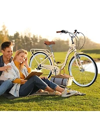 Streamdale 7 Speed, Steel Frame, Multiple Colors 24 Inch Ladies Bicycle
