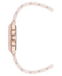 Anne Klein Women's Quartz Pink Ceramic Bracelet Watch, 30mm