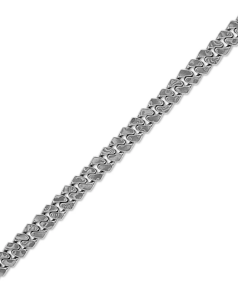Bulova Marc Anthony Men's Wide Width Link Chain Bracelet in Sterling Silver-Plate, BVB1157-wmmna