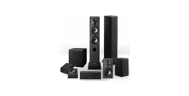 Sony Complete Speaker System with SSCS3 (2), SSCS5, SSCS8, SACS9