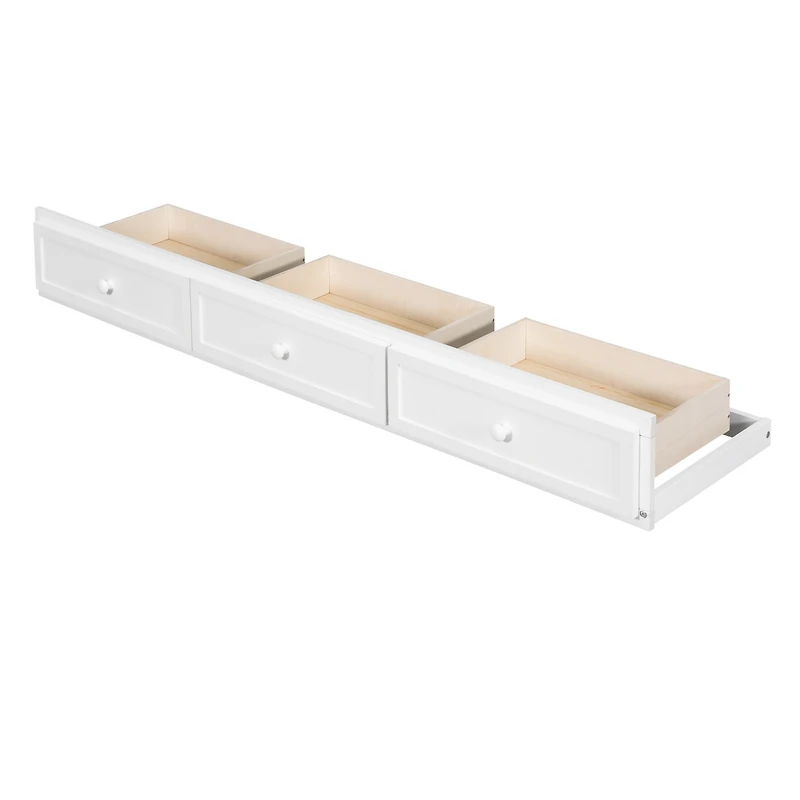 Streamdale Twin-Over-Full Bunk Bed With Drawers, Ladder And Storage Staircase