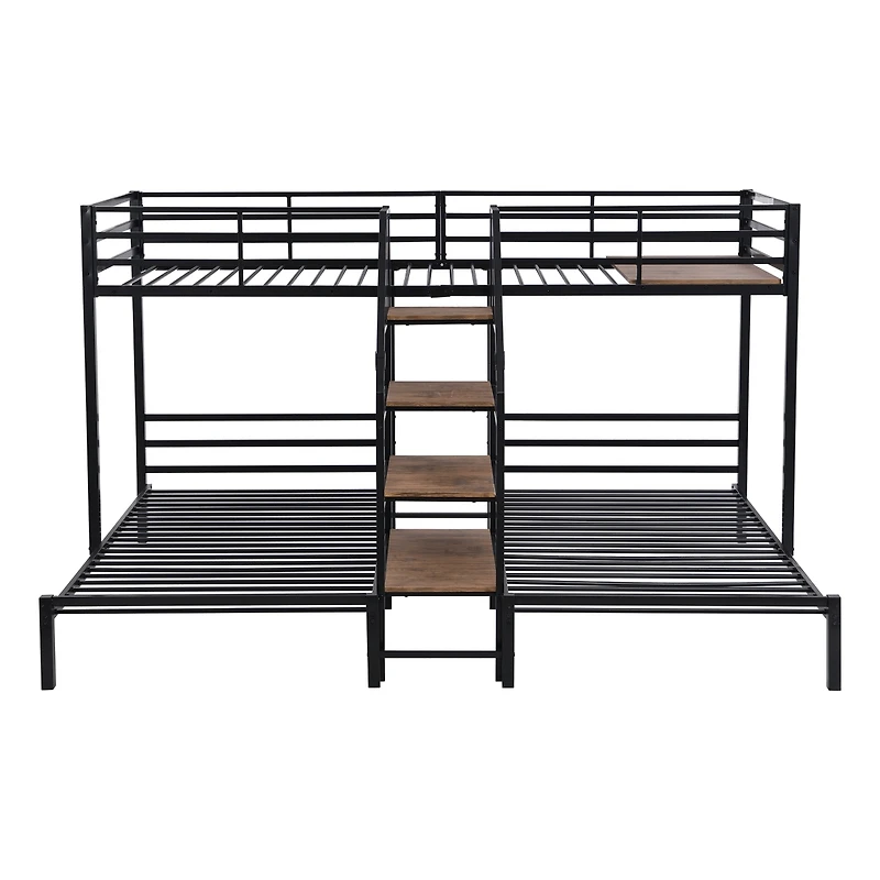 Streamdale Triple Bunk Bed w/ Staircase & Storage