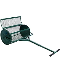 Peat Moss Spreader 2 4", Compost Spreader Metal Mesh, T Shaped Handle For Planting Seeds