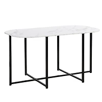 Streamdale 7-Piece Compact Marble Dining Set