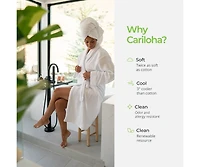 Cariloha Bath Sheet | Blue Lagoon 40"x72" Turkish Cotton & Viscose Material Blend Extra Smooth, Odor Resistant and Highly Absorbent