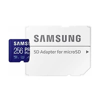 Samsung 256GB Pro Plus and Adapter MicroSDXC Memory Card