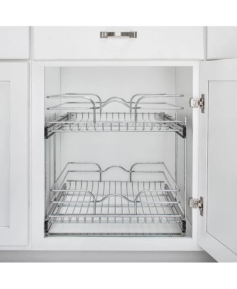 Rev-a-Shelf Kitchen Cabinet Pull Out Shelf Organizer, 21 x 22 In, 5WB2-2122CR-1