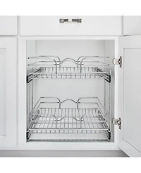 Rev-a-Shelf Kitchen Cabinet Pull Out Shelf Organizer, 21 x 22 In, 5WB2-2122CR-1